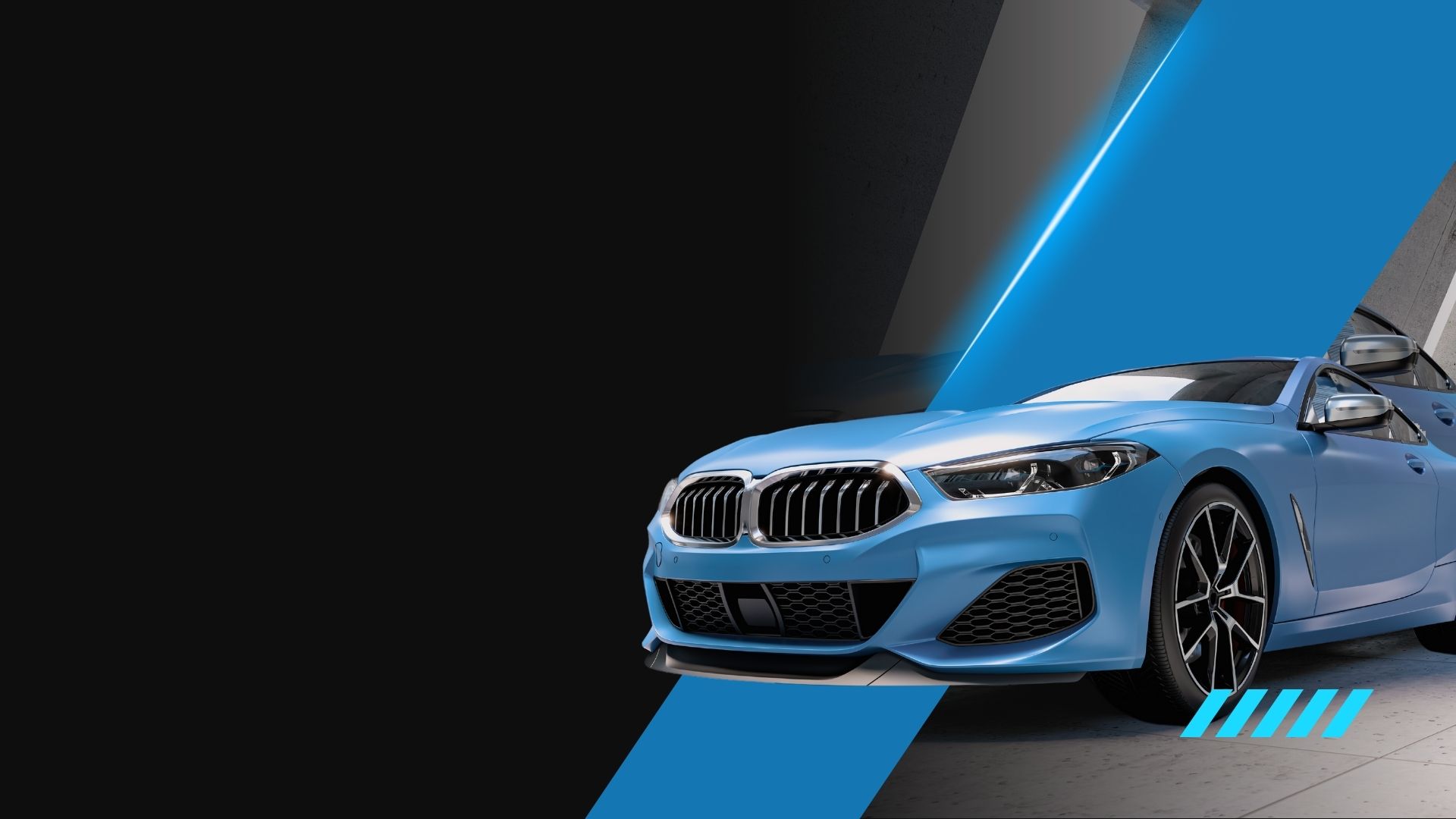 Black and Blue Modern Geometric Car Dealer Presentation (1)