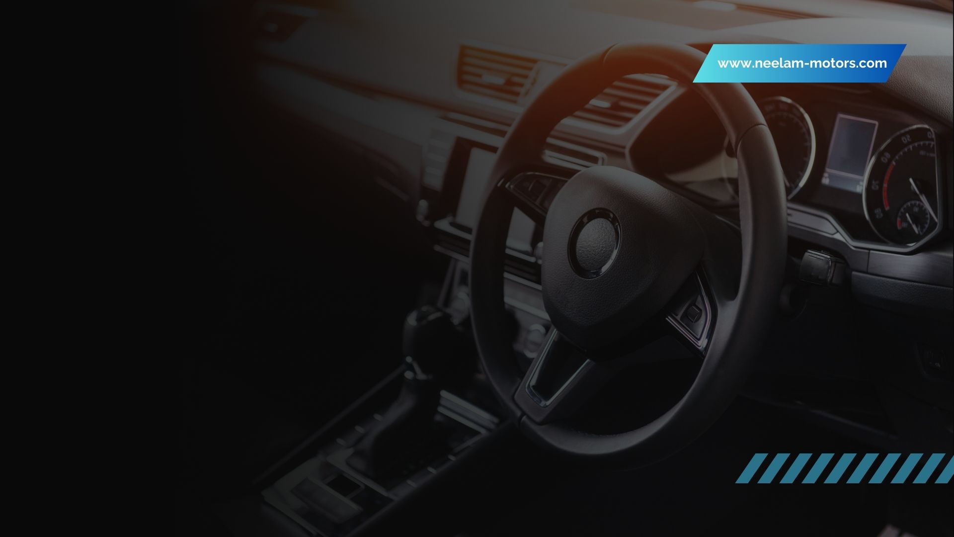 Red and Black Modern Lined Car Test Drive Event Automotive Presentation