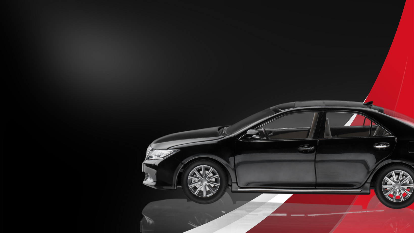 Black and Red Modern Luxury Car Rent Facebook Cover